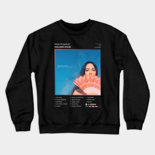 Kacey Musgraves - Golden Hour Tracklist Album Crewneck Sweatshirt